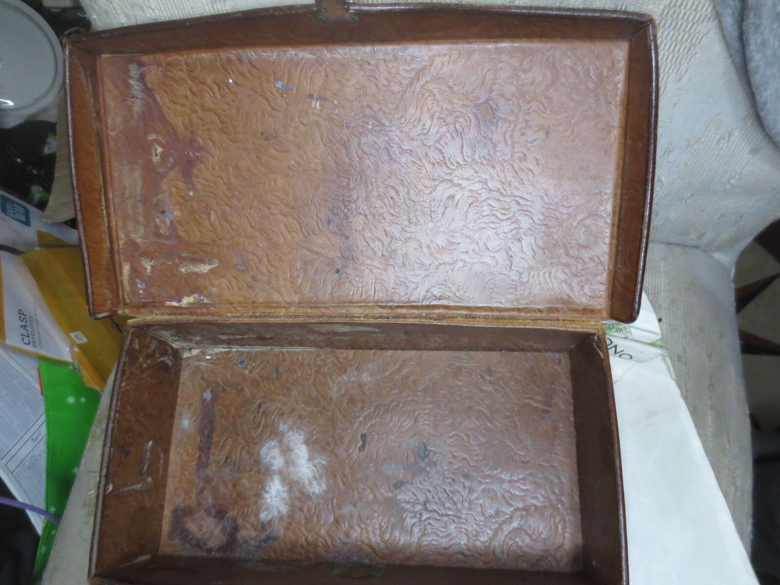 Vintage HAMLEY LEATHER Shaving Kit box case 11x5 3/4" Chelsea MI eBay