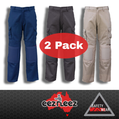 2x EezNeez Work Pants Trousers Knee 