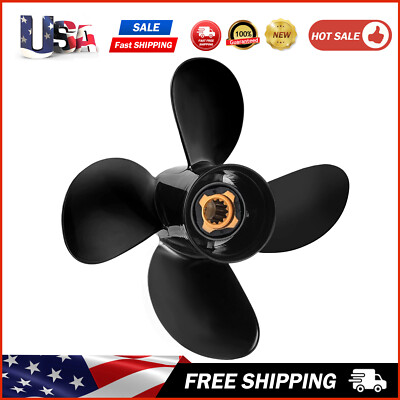 Boat Prop For Mercury 4 Blade Prop 10.1x14 Propeller 48-8M8026635 40HP 50HP 60HP