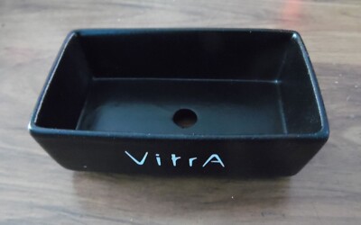 New Black Vitra Soap Dish-Mini Ceramic Farmhouse Sink -4.5''x2.75''x1.1'' Free Ship