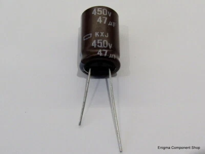 NIPPON CHEMI-CON High Quality, Long Life Nippon KXJ 47uF-450V-105'C Capacitors. TrustedUK Seller.
