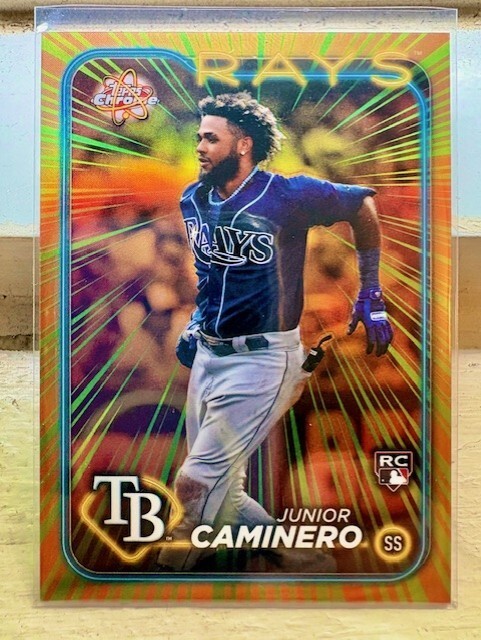 2024 Topps Chrome - Radiating Rookies Junior Caminero #RR-12 (RC)