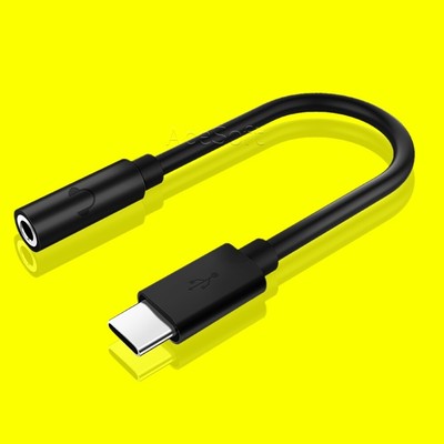 Multi-function Splitter Easy to Use Type C to 3.5mm Audio Adapter for HTC U Paly