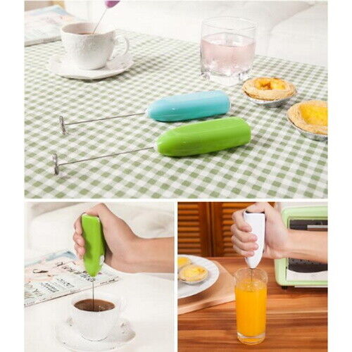 Frusta Frusta Frusta Schiumatrice Latte Cappuccino Sbattitore Uova Elettrico Mini - Foto 5 di 21