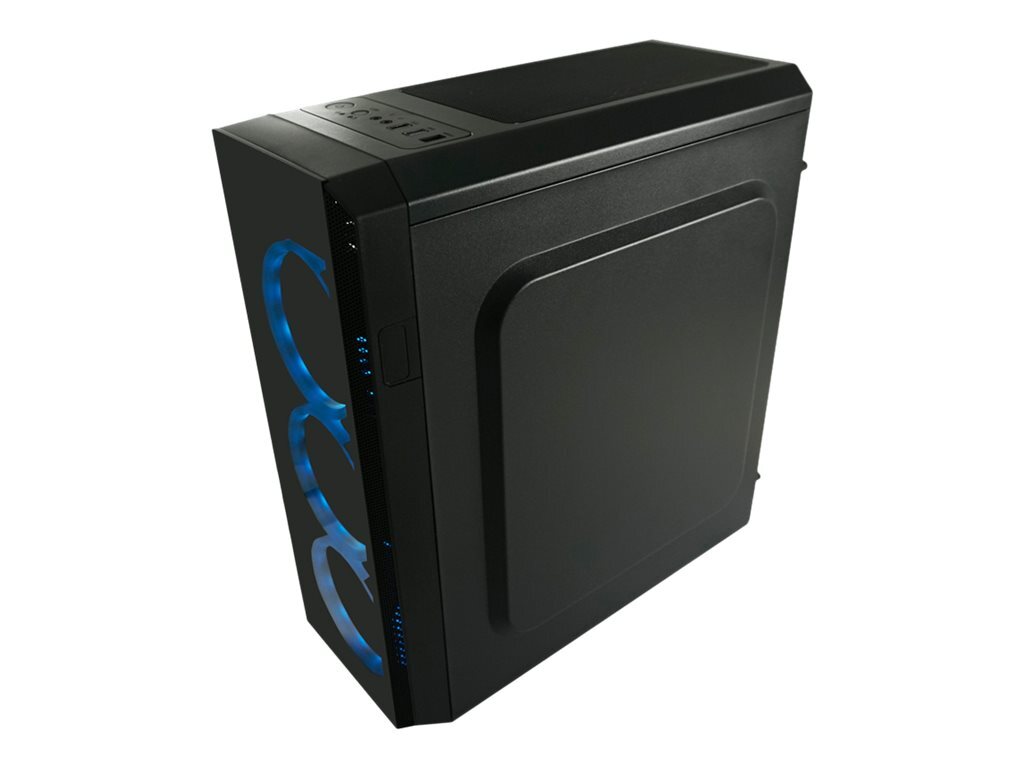 LC Power Gaming 703B Quad-Lux Tower ATX windowed side panel LC-703B-ON