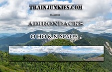 TrainJunkies Adirondacks Model Railroad Backd...