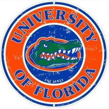 24" University of Florida Sign / Licensed Gators Signs College Men Gift Man Cave
