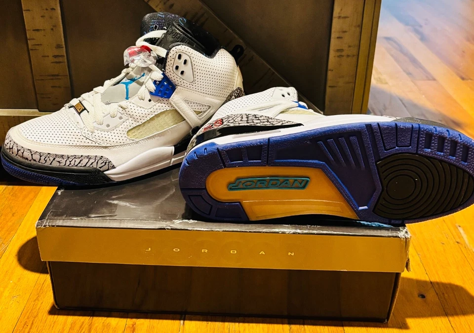 СОВЕРШЕННО новый никогда не носили размер 10 - Jordan Spizike белый - 315371-102 - Изображение 4 из 4