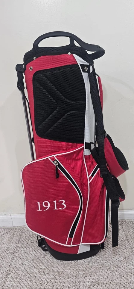 BOLSAS DE GOLF DELTA SIGMA THETA, BOLSA DE GOLF DST, BOLSA DE GOLF ROJA Y BLANCA Foto 4 de 4