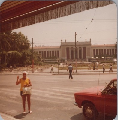 Museum of Archaeology in Athens Greece VINTAGE COLOR PHOTO ORIGINAL