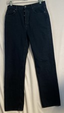 AGOLDE 90's Pinch Waist High Rise Straight Leg Jeans Black Organic Cotton Sz 27