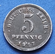 10606(2) 5 Pfennig (Kaiserreich) 1917/J in ss ................... von Berlin.007
