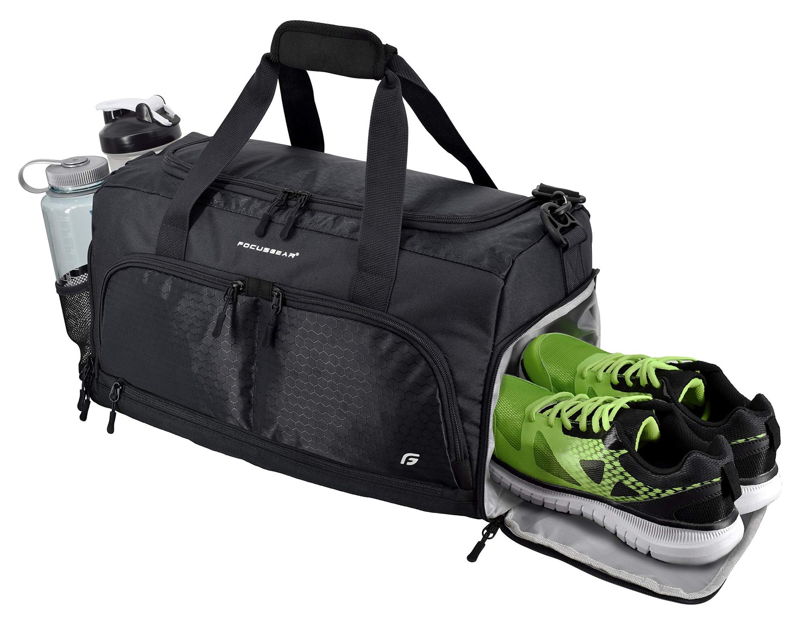 Ultimate Gym Bag 2.0: The Durable Crowdsource Designed Medium (20"), Black