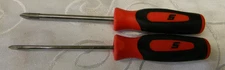 SNAP-ON 2PC RED MINI #0 PHILLIPS TIP #SGDP300B & #1 TIP #SGDP301 SCREWDRIVER SET