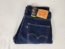 Levi's 512 Slim Fit Zip Fly Tapered Leg Denim Jeans 34X34 Men's Dark Blue