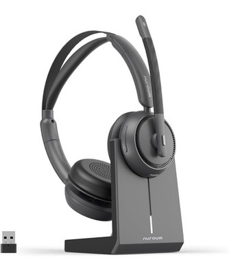 Nurroum HP31-D (2. Gen) Kopfhörer mit Bluetooth Mikrofon mit Ladestation