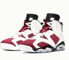 Mens Air Jordan 6 Retro CT8529106 White/Carmine-Black UK 10