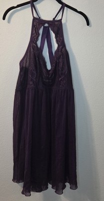 Torrid Curves Babydoll Chemise, Purple, Size 2