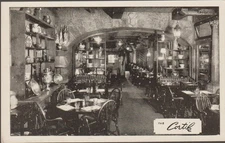 The Cortile Restaurant Interior View New York City NY. Postcard