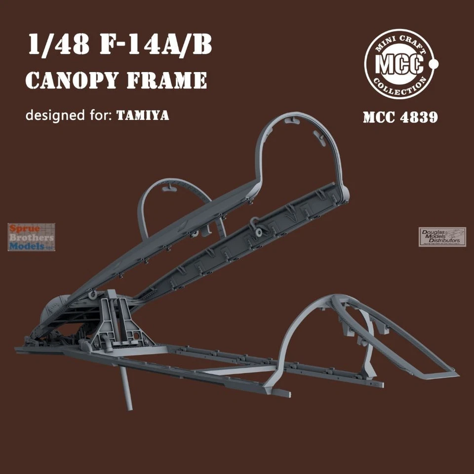 MCC48039 1:48 Mini Craft Collection F-14A F-14B Tomcat Canopy Frame (TAM kit) - Image 3 of 4
