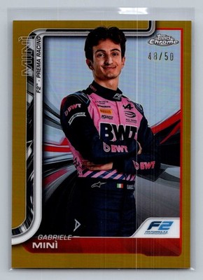 Gabriele Minì 2025 Topps Chrome Formula 1 #29 Gold Refractor #/50