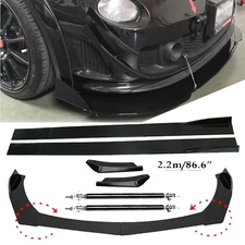 Front Bumper Lip Spoiler Splitter Car Body Rear For Fiat 500
