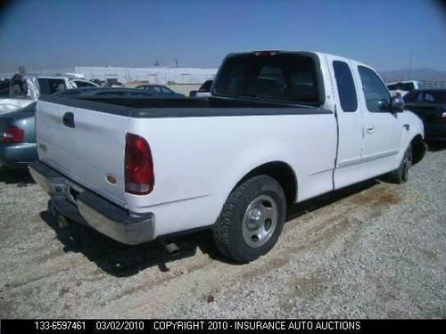 98 99 00 01 02 03 04 FORD F150 LEFT CHROME SIDE VIEW MIRROR, SUPER CAB 2720