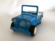 Vintage 1960s Pressed Steel Tonka Blue Jeep Run-about