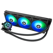 Aqua Elite 360 V6 ARGB Black AIO CPU Cooler, ARGB PWM Cooler Fans with 2000RP...