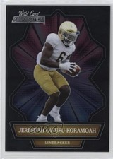2021 Wild Card Alumination Jeremiah Owusu-Koramoah #ABC-20 Rookie RC 00jz. rookie card picture