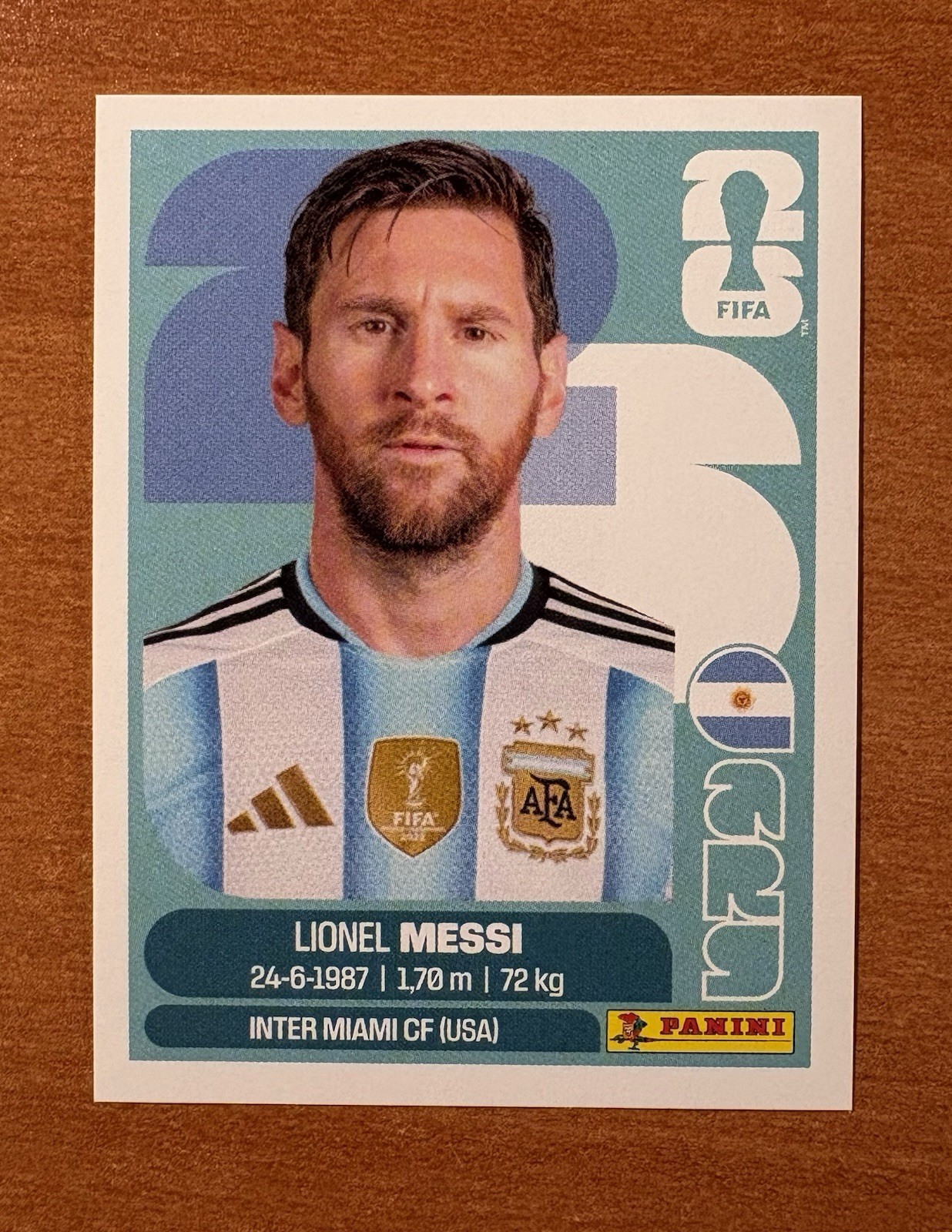 2026 Panini FIFA World Cup Sticker Lionel Messi Argentina ARG17