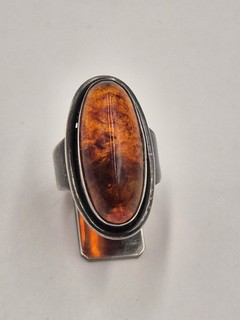 Bernstein Ring Sterling 925 Silber COF Denmark Designer Care Ove Fydensburg
