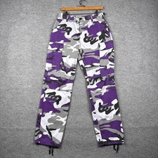 Rothco BDU Pants Mens Small Regular Purple Camo Cargo Military Tactical Pockets