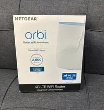 Netgear LBR20 Orbi 4G LTE Tri-Band Mesh Wi-Fi Cellular Router 2.2Gbps 2-LAN Port