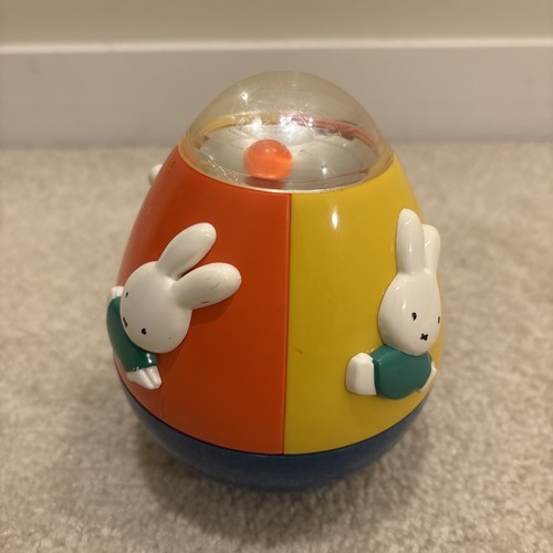 Miffy Roly Poly Rattle Chime Sound Baby Toy Dick Bruna 1998 Sensory Learn - Bild 11 von 11