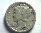 1925 MERCURY DIME VERY GOOD VG NICE ORIGINAL COIN FROM BOBS COINS FAST 99c SHIP
