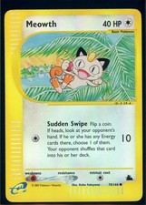 Pokemon SKYRIDGE - #78/144 Meowth - Reverse Holo - ENG - Lightly Played on eBay