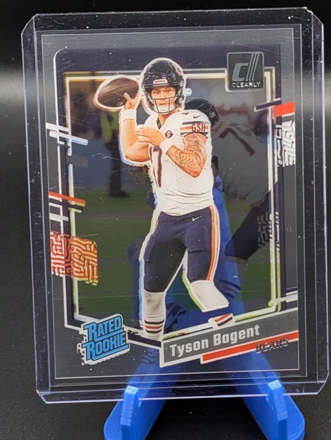 2023 Panini Clearly Donruss - Rated Rookie Tyson Bagent #100 (RC)