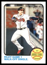 Riley Game 1 Walk-Off Single 2022 Topps Heritage #205 Braves MLB READ FREE SHIP