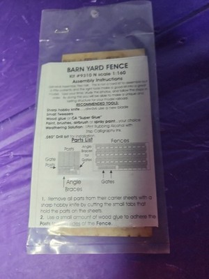 Monroe Models N Scale 1:160 Barn Yard Fence Laser Kit #9310