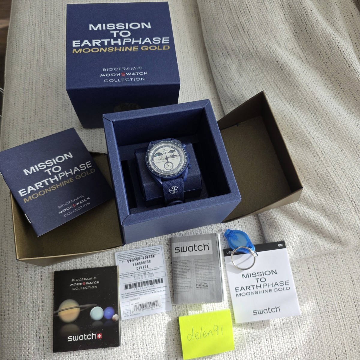 Omega X Swatch MoonSwatch Mission to Earthphase Moonshine Gold