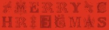 New Fabric All About Christmas Red Panel by J. Wecker Frisch Riley Blake 10792
