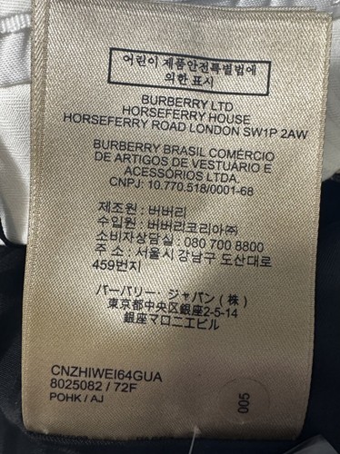 Pantalone Burberry uniforme donna taglia 6 nero a righe misto lana mohair chino nuovo con etichette - Foto 22 di 22