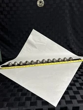 29” Sleigh bell Black Leather Strap With 12 Bells Sturdy Heavy Strap