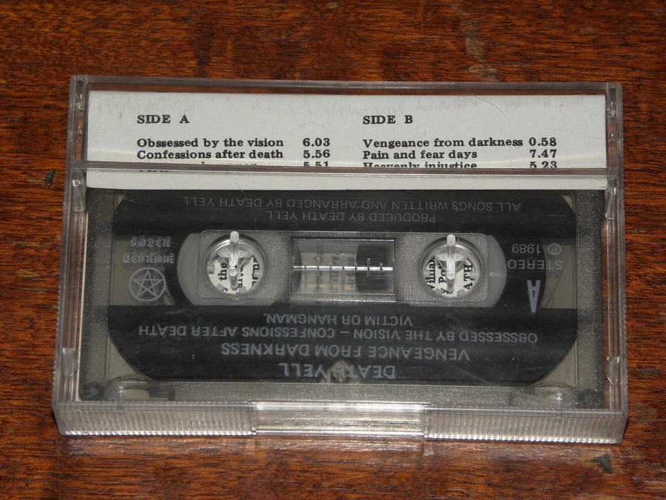 DEATH YELL - VENGEANCE FROM DARKNESS (CASSETTE DEMO 1989) ULTRA RARE! / CRE - Image 3 of 4