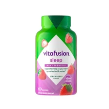 Vitafusion Melatonin Max Strength Gummies Strawberry 10mg 100 Gummies