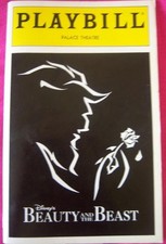 1994 Disney BEAUTY and THE BEAST Palace Theatre Playbill / Program + Ticket Stub