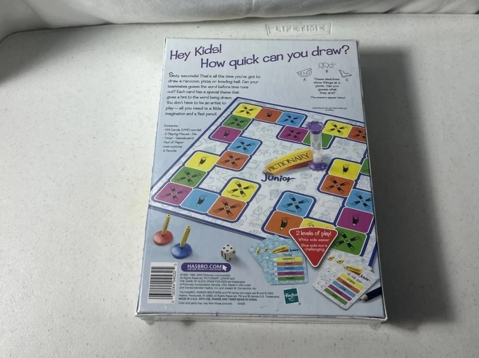 Pictionary Junior The Game Of Quick Draw For Kids Ages 7+ Parker Brothers - Image 2 of 2