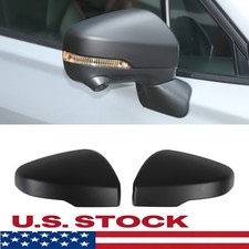 ABS Matte Black Rearview Mirror Cover For Sub...