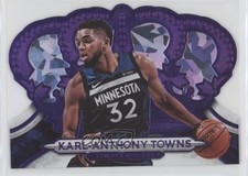 2018-19 Panini Crown Royale Purple Crystal 16/25 Karl-Anthony Towns #94 03wd